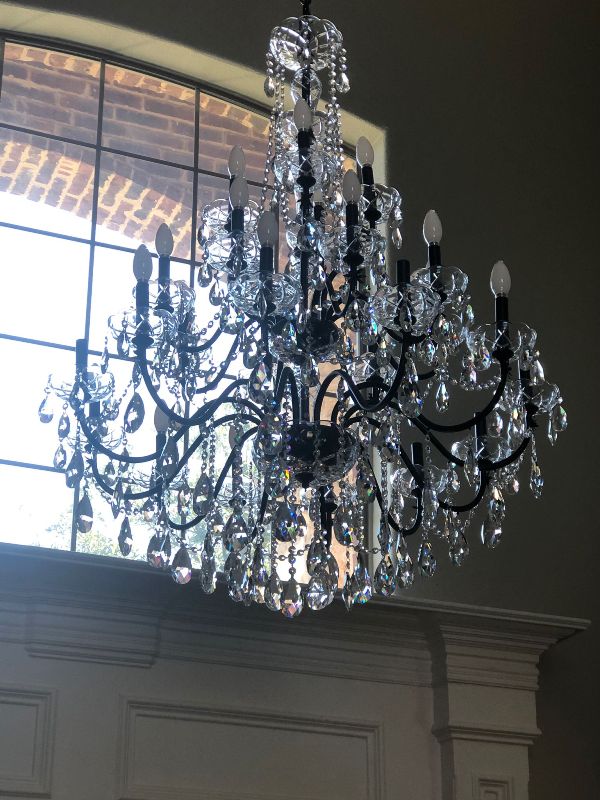 BBG construction Electrical job: chandeliers install