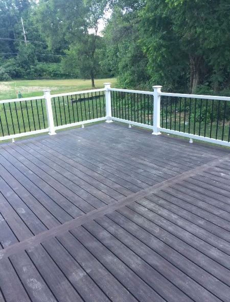 bbg construction: decking job , mina eskandar